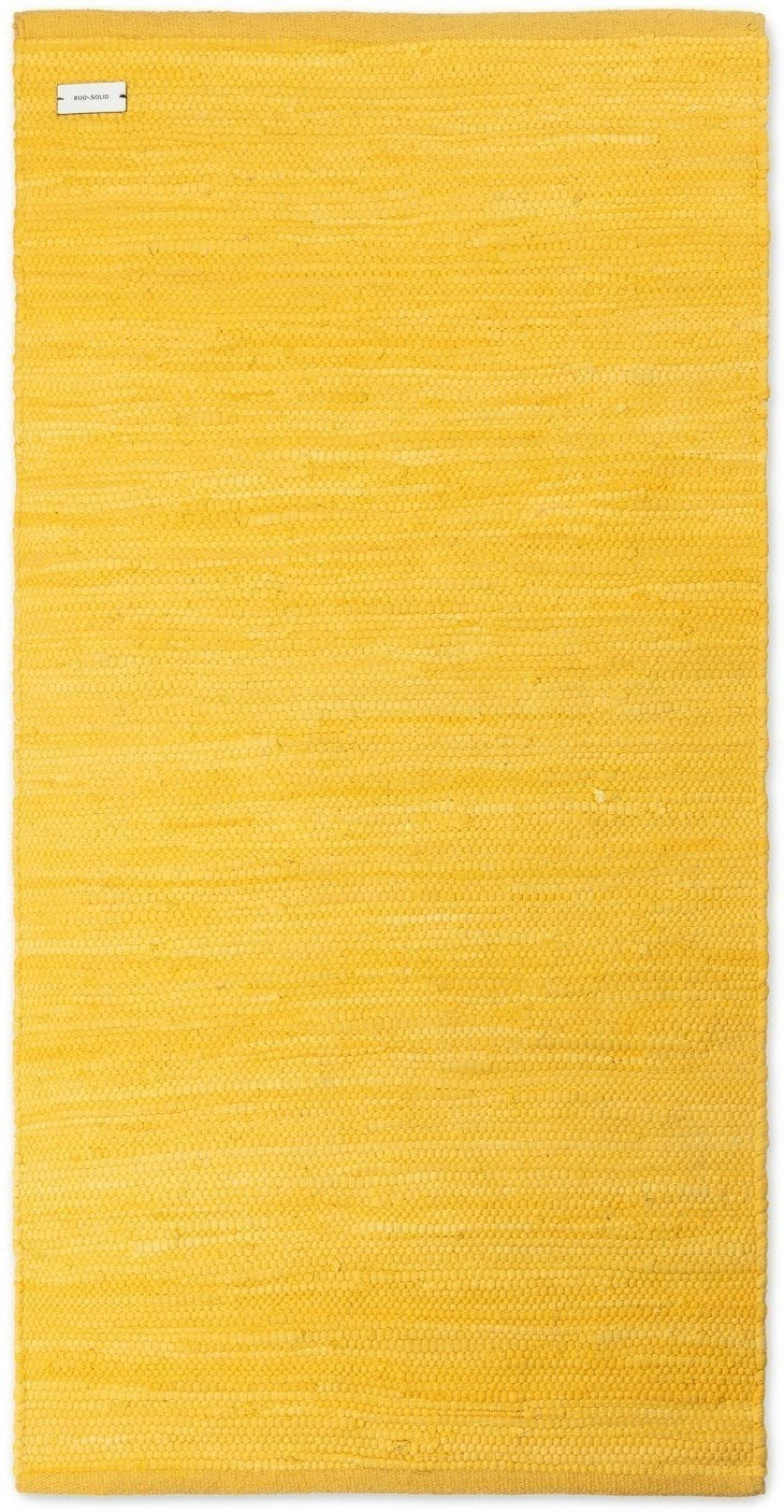Tapijt van stevig katoen Regenjas Geel, 60 X 90 Cm