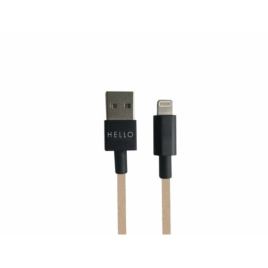 [product_category]-Design Letters Favorite Cable I Phone 1m, Beige-Design Letters-5710498190941-60201024BEIGE-DES-1