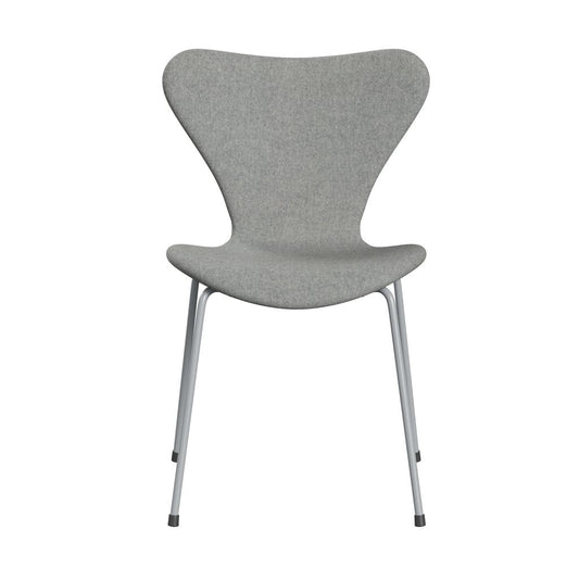 [product_category]-Fritz Hansen 3107 Chair Full Upholstery, Silver Grey/Divina Melange Light Grey-Fritz Hansen-3107FU-DIM120-SIGREY-FRI-1