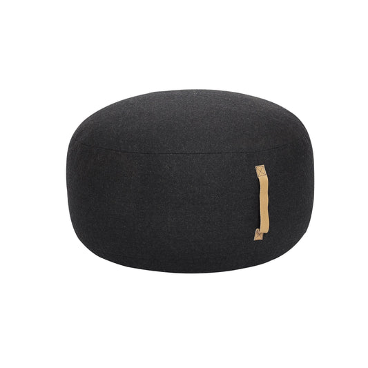 [product_category]-Hübsch Mochi Pouffe ø70, Dark Grey-Hübsch-5712772041765-709006-HUB-1