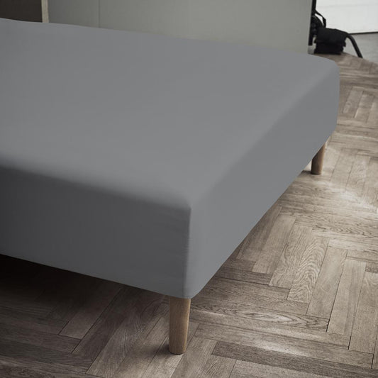 [product_category]-Juna Percale Box Sheet Grey, 90x30x200 Cm-Juna-5703522544148-618253-JUN-1