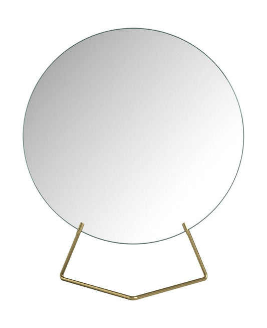 [product_category]-Moebe Standing Mirror ø20 Cm, Brass-Moebe-5713520000249-MIBR20-MOE-1
