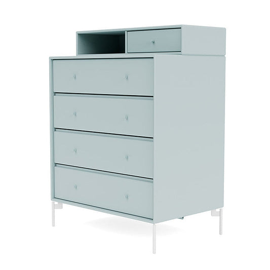 [product_category]-Montana Keep Chest Of Drawers With Legs, Flint/Snow White-Montana Furniture-5714322261722-0000KEEP-148-02-MON-1