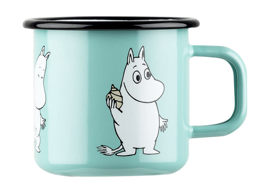 [product_category]-Muurla Moomin Retro Enamel Mug, Moomin, Mint-Muurla-6416114968299-1701-037-11-MUU-1